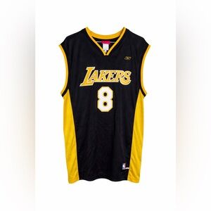 Reebok LA Lakers Kobe Bryant 8 Jersey Black Yellow